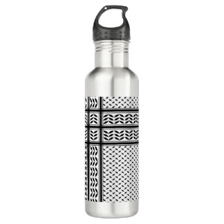 Keffiyeh-Symbol des palästinensischen Widerstandsm Edelstahlflasche