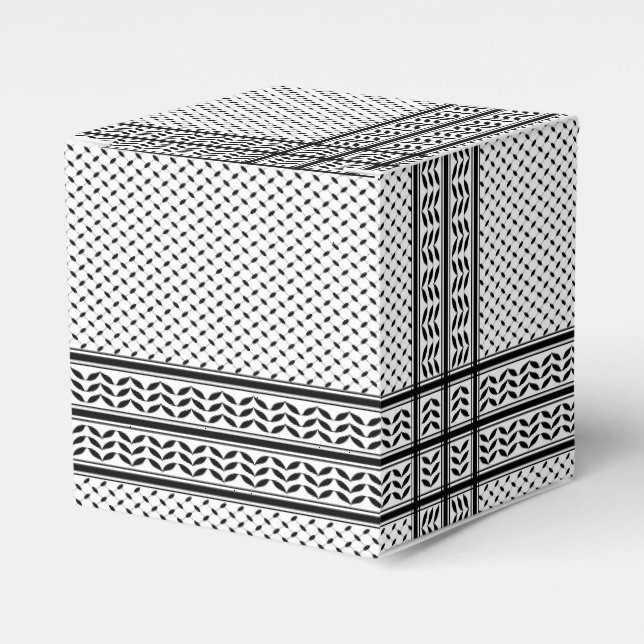 Keffiyeh-Symbol des palästinensischen Widerstandsm Geschenkschachtel (Vorderseite)
