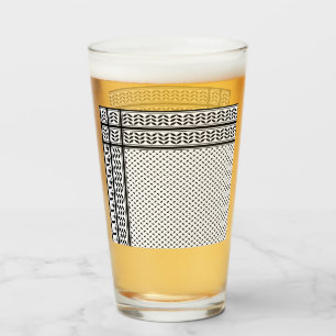 Keffiyeh-Symbol des palästinensischen Widerstandsm Glas