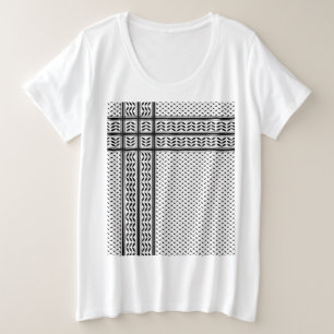 Keffiyeh-Symbol des palästinensischen Widerstandsm Große Größe T-Shirt