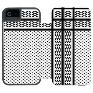 Keffiyeh-Symbol des palästinensischen Widerstandsm Incipio Watson™ iPhone 5 Geldbörsen Hülle