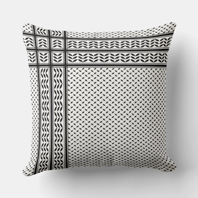 Keffiyeh-Symbol des palästinensischen Widerstandsm Kissen (Rückseite)