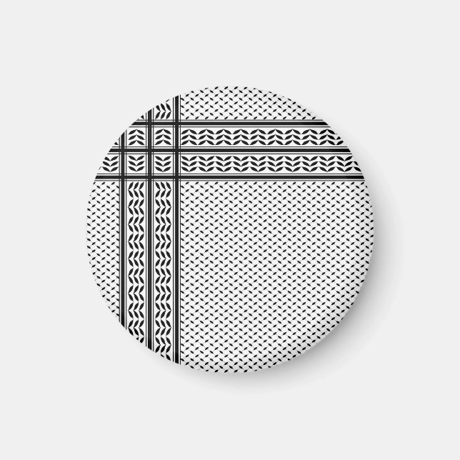 Keffiyeh-Symbol des palästinensischen Widerstandsm Magnet (Vorne)