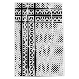 Keffiyeh-Symbol des palästinensischen Widerstandsm Mittlere Geschenktüte