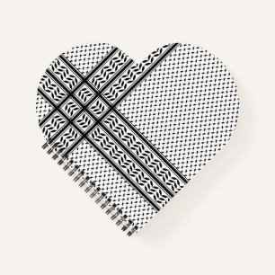 Keffiyeh-Symbol des palästinensischen Widerstandsm Notizbuch