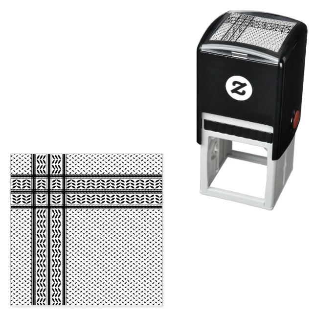 Keffiyeh-Symbol des palästinensischen Widerstandsm Permastempel (Beispiel)