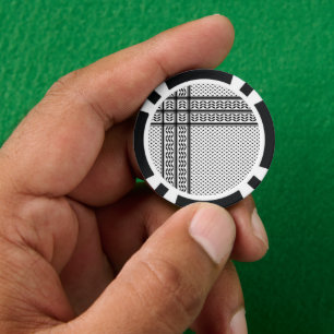 Keffiyeh-Symbol des palästinensischen Widerstandsm Pokerchips