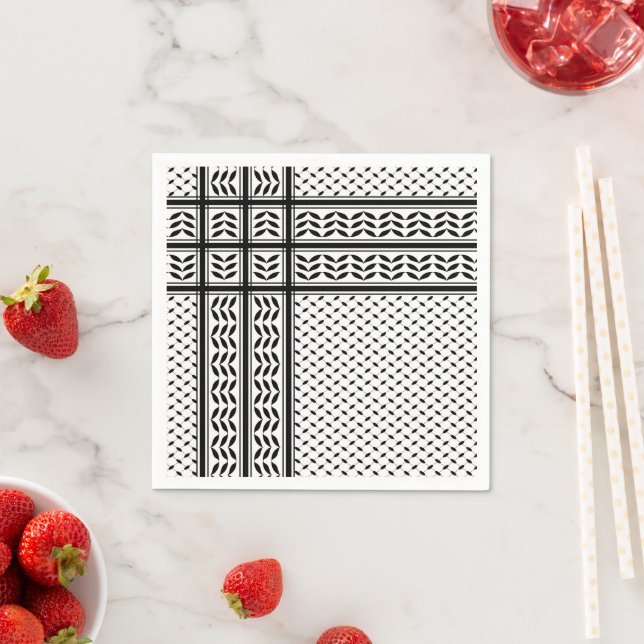 Keffiyeh-Symbol des palästinensischen Widerstandsm Serviette (Beispiel)