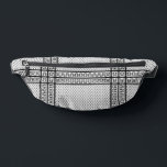 Keffiyeh Symbol of Palestine Resistance Pattern Bauchtasche<br><div class="desc">Fast forward to the 1960s and the rise of the Palestinian resistance movement,  the prominent Palestinian politician,  Yasser Arafat,  further solidified this meaning behind the keffiyeh. The keffiyeh became Arafat’s personal trademark as he draped it over his right shoulder to resemble the pre-1948 map of Palestine.</div>