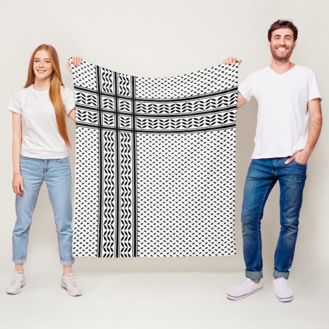 Keffiyeh Symbol of Palestine Resistance Pattern Fleecedecke (Beispiel)