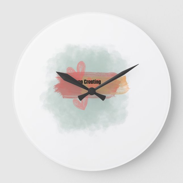 kefp creating  große wanduhr (Vorderseite)