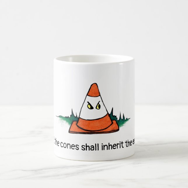 Kegel, lustig, Verkehrskegel, Tasse (Mittel)