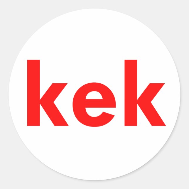 Kegel Runder Aufkleber (Vorderseite)