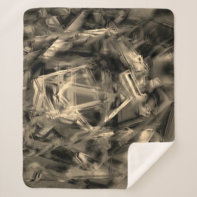 Kegelförmige Quadrate mit "falschen Pinselstrichen Sherpadecke (Vorderseite)