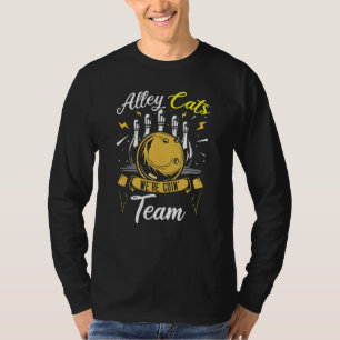 Kegelmannschafts Bowler der Alley Cat T-Shirt