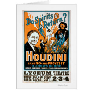 Kehren Geister zurück? Houdini sagt NEIN - Beweist