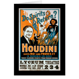 Kehren Geister zurück? Houdini sagt NEIN - Beweist