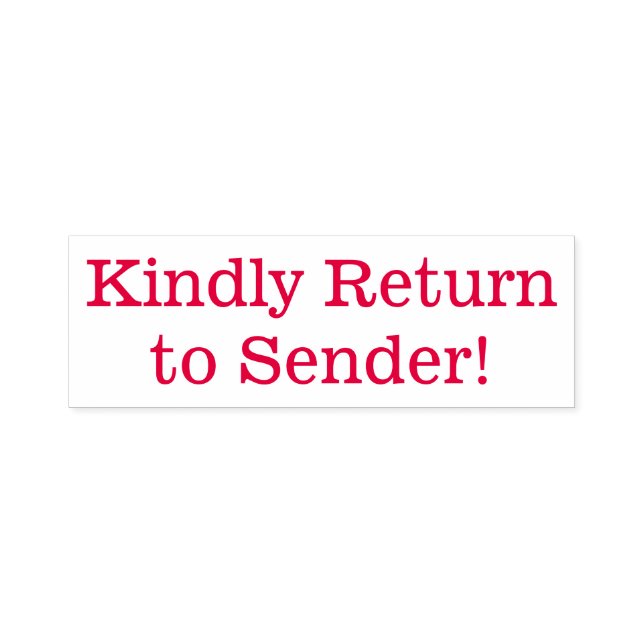 "Kehrt bitte zum Absender zurück!" Briefmarke Permastempel (Design)