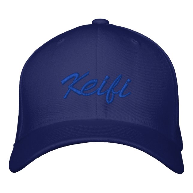 Keifi Blue Bestickte Baseballkappe (Vorderseite)