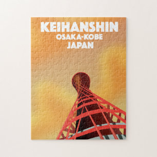 Keihanshin Osaka Kobe Japan Reiseposter