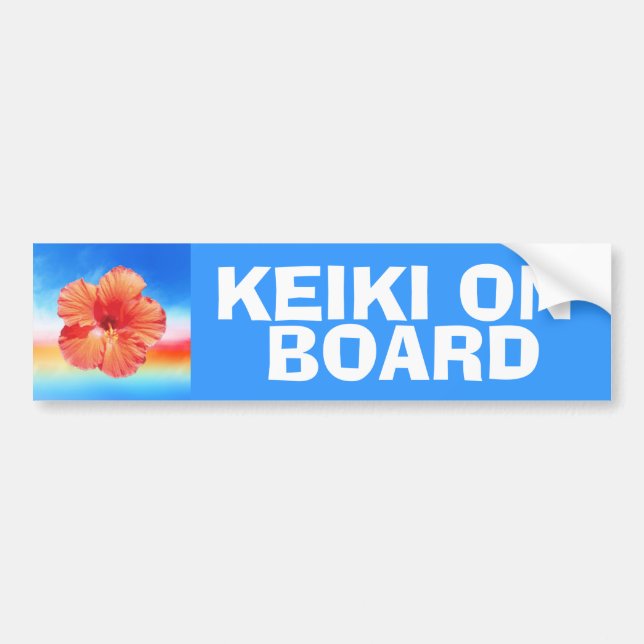 Keiki an Bord der Kinder, die Autoaufkleber warnen (Vorne)