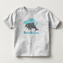 Keiki Watercolor Dolphin Wave Kleinkind T-shirt