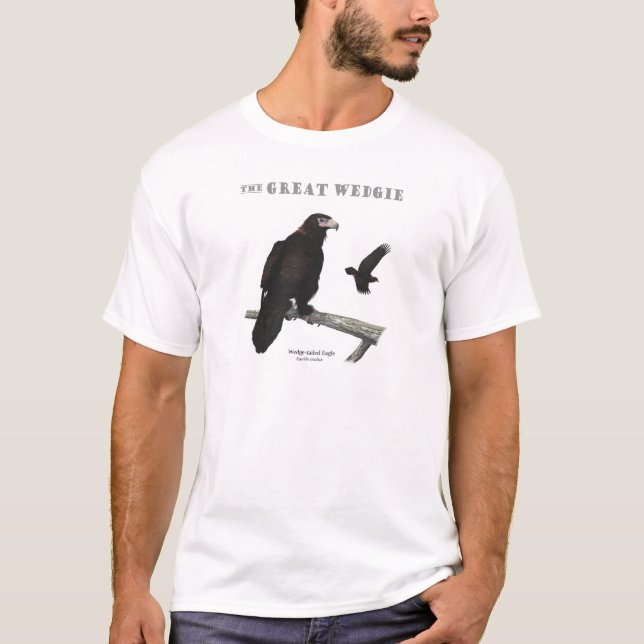 Keil-angebundenes Eagle T-Shirt (Vorderseite)