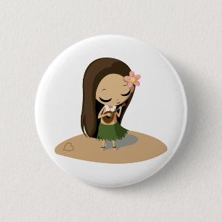 Keilana das Hula Mädchen Button