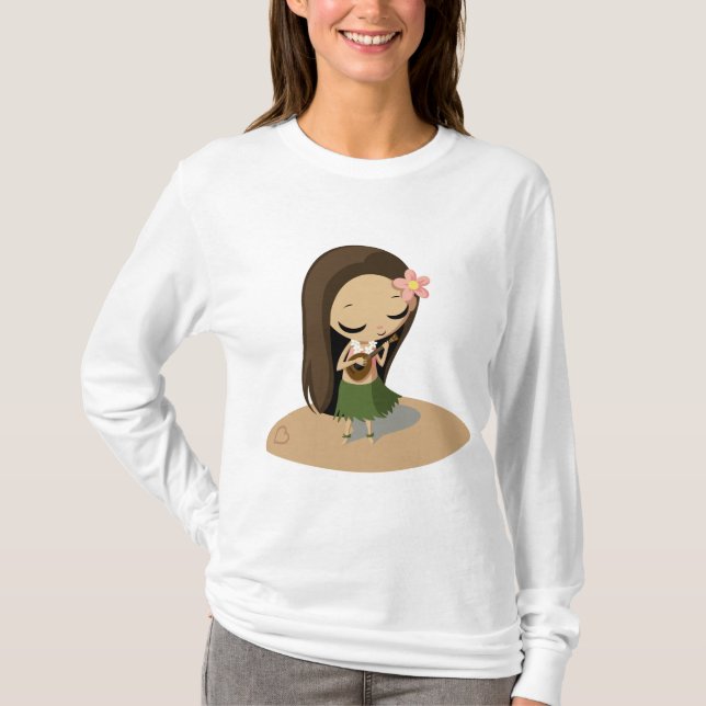 Keilana das Hula Mädchen T-Shirt (Vorderseite)