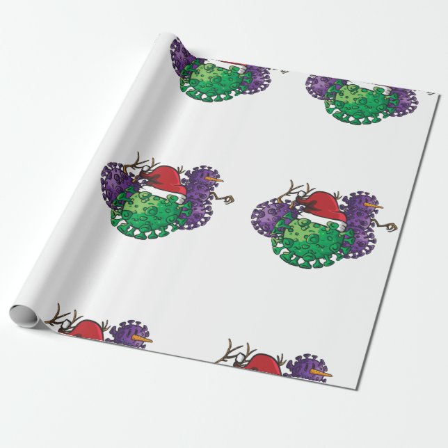 Keime-Schneemann Geschenkpapier (Ungerollt)
