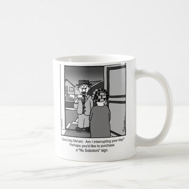 Kein Anwalt-Zeichen-Verkäufer Kaffeetasse (Rechts)