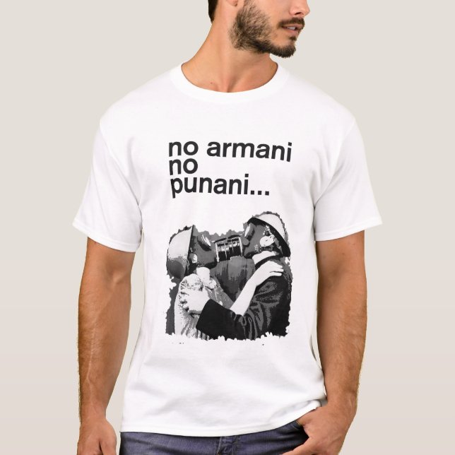 kein armani kein punani T-Shirt (Vorderseite)