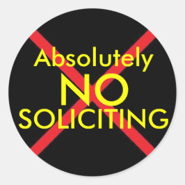 Kein Aufkleber für die Tür