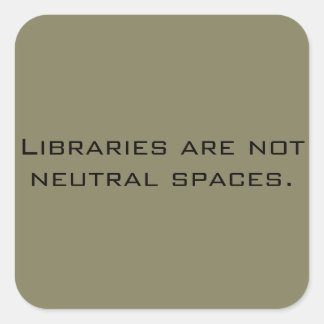 Kein Aufkleber für neutrale Bibliotheken