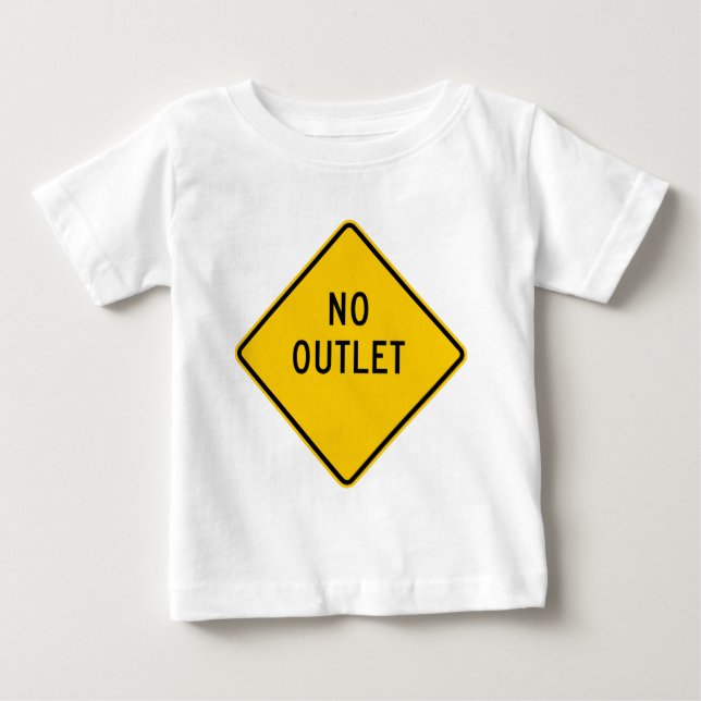 Kein Ausgang-Landstraßen-Zeichen Baby T-shirt (Vorderseite)