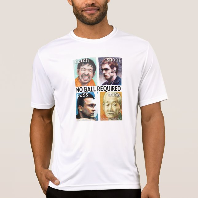 Kein Ball Erforderlicher, lockerer Rashguard T-Shirt (Vorderseite)