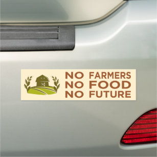 Kein Bauer für Nahrung in der Zukunft Auto Magnet