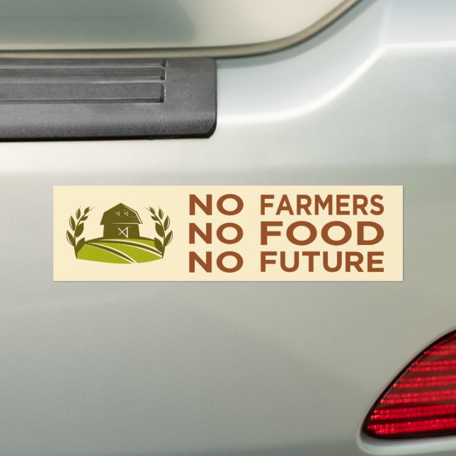 Kein Bauer für Nahrung in der Zukunft Autoaufkleber (Auf Auto)