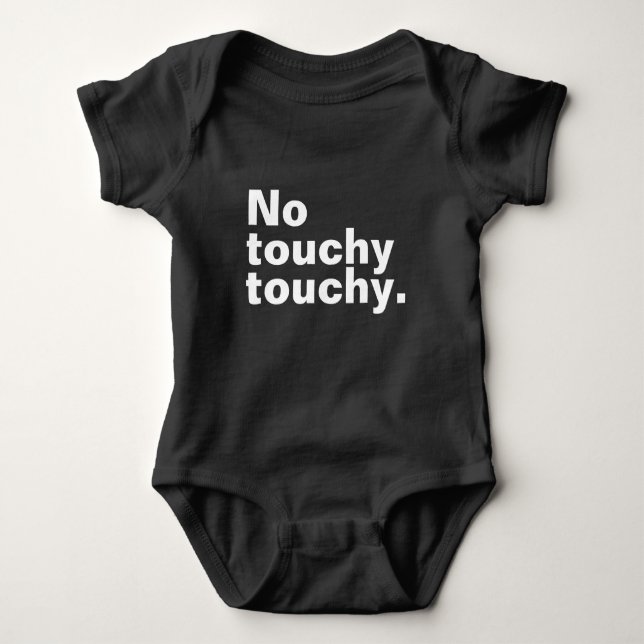 Kein berührendes, lustiges introvertiertes Design Baby Strampler (Vorderseite)