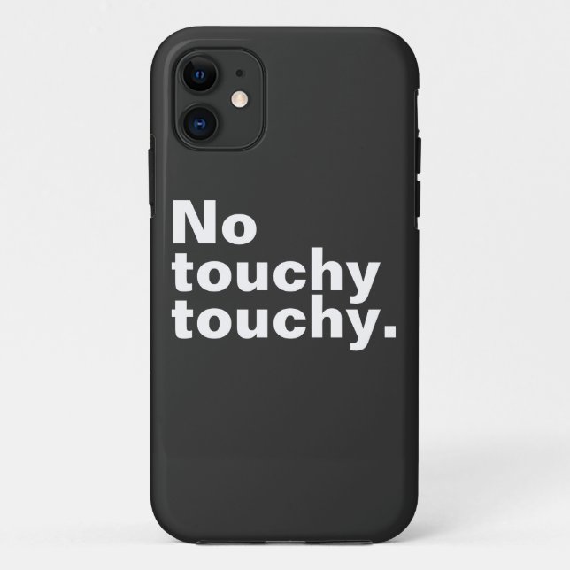 Kein berührendes, lustiges introvertiertes Design Case-Mate iPhone Hülle (Rückseite)