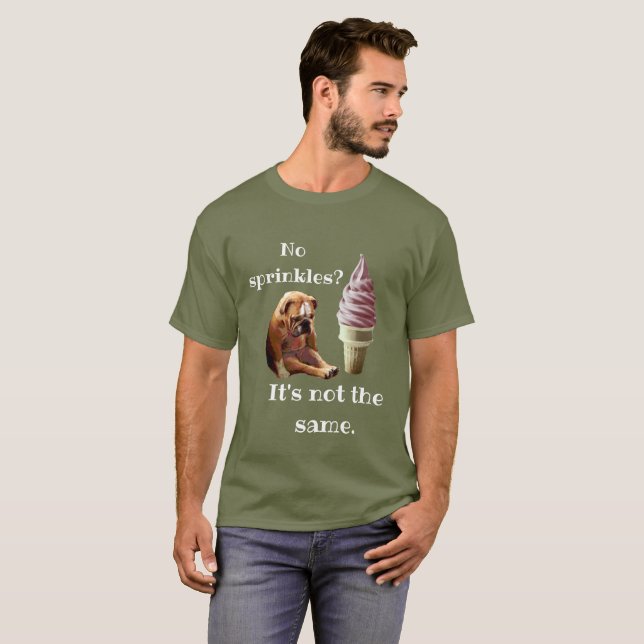 "Kein besprüht? Es ist nicht die gleiche" T-Shirt (Vorne ganz)
