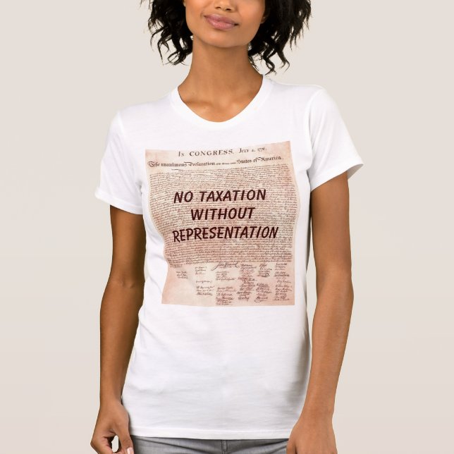 Kein Besteuerungs-Damen-T - Shirt ohne Darstellung (Vorderseite)