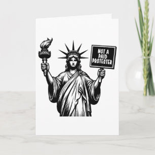 Kein bezahlter Protestierer Politischer Protest ge Karte