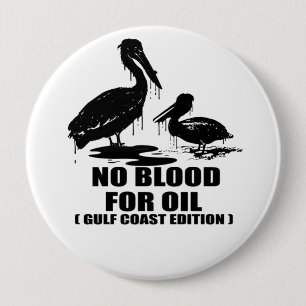 KEIN BLUT FÜR ÖL. GOLF-KÜSTEN-AUSGABE BUTTON