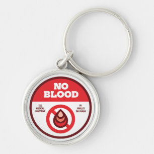 Kein Blut! Option 1 Schlüsselanhänger