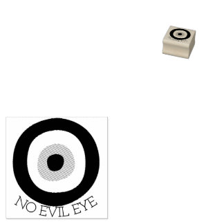 Kein böser Augen-Briefmarke-Ikonenschutz Gummistempel
