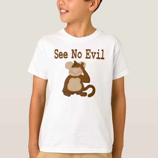 Kein böser T - Shirt sehen (Vorderseite)