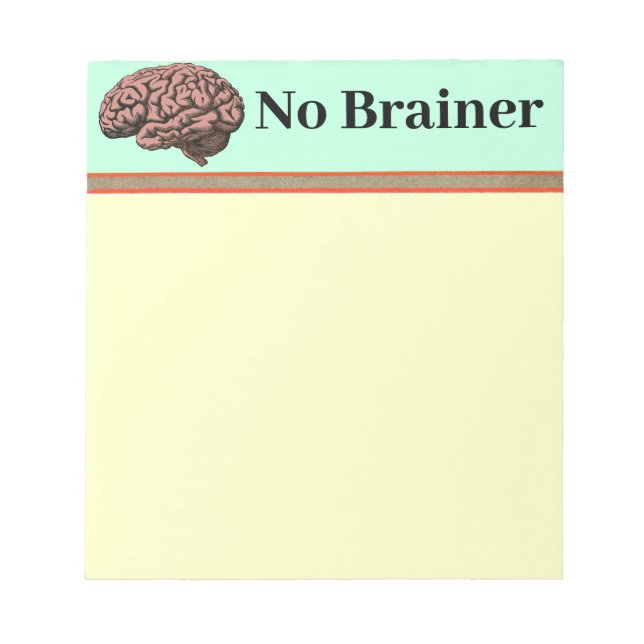 Kein Brainer Editor Notizblock (Vorderseite)