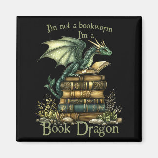 Kein Bücherwurm lustige Fantasy-Liebhaber lesen Bü Magnet