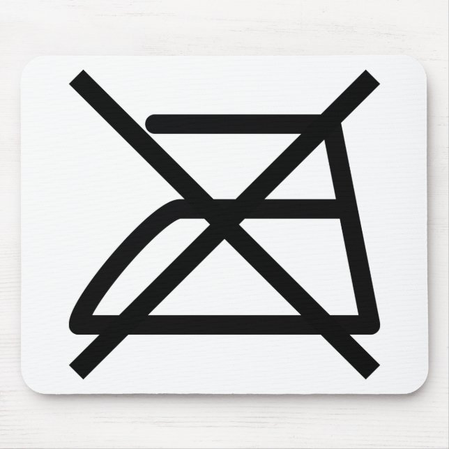 kein Bügeln Mousepad (Vorne)